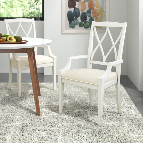 Upholstered White Kitchen & Dining Chairs You'll Love | Wayfair